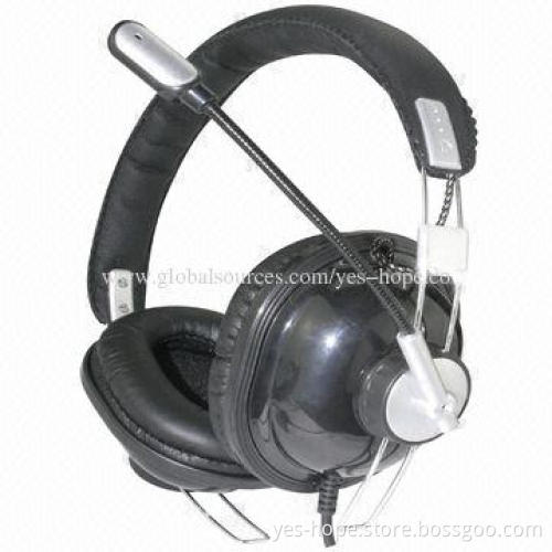 High-quality Cheap USB Stereo Wired Computer Headset, 3.5mm Plug Diameter